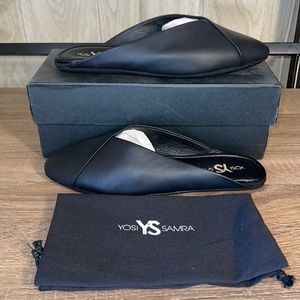 YS Yosi Samra Valentina fur lined flats. Damaged box. Shoe is new. Size 7M black